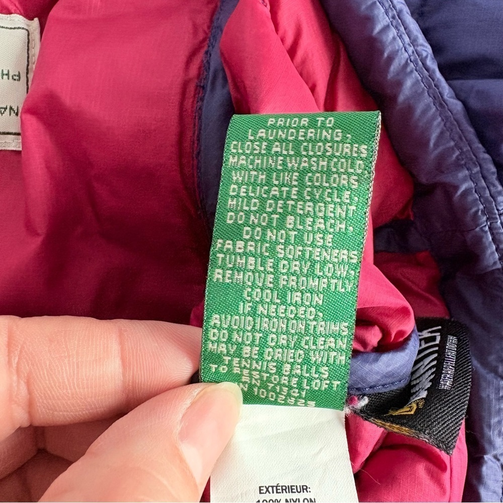 L.L. Bean Girls Purple Puffer Down Jacket - Picture 11 of 13